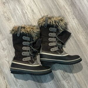 Grey Sorel winter boot